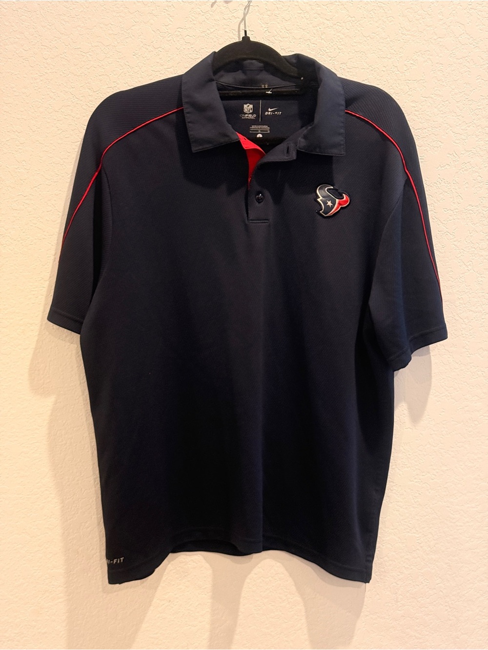 Nike Men’s Navy Polo‎ with Red Trim and Team Logo